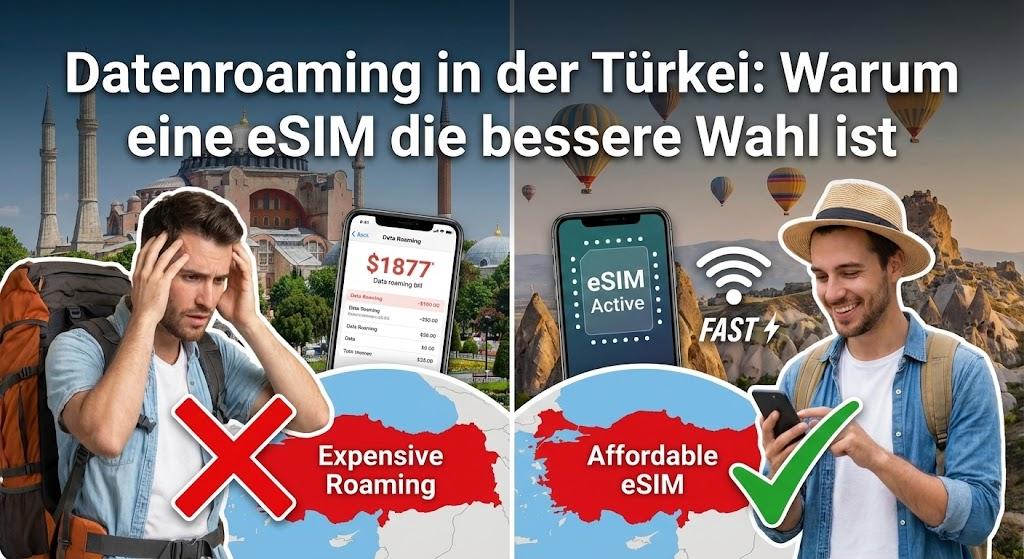 Datenroaming in der Türkei: Warum eine eSIM die bessere Wahl ist