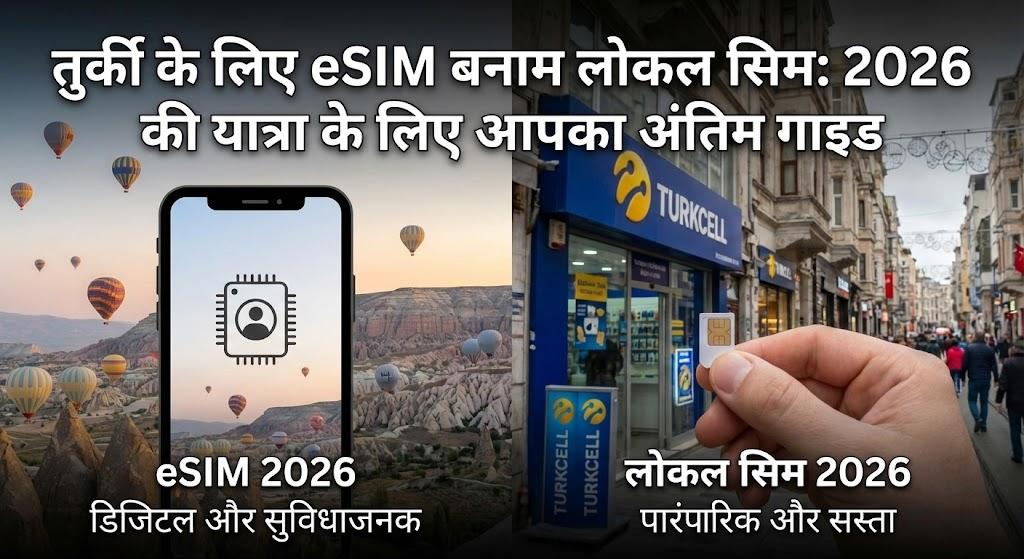 तुर्की के लिए eSIM बनाम लोकल सिम: 2026 की यात्रा के लिए आपका अंतिम गाइड