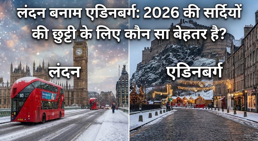 लंदन बनाम एडिनबर्ग: 2026 की सर्दियों की छुट्टी के लिए कौन सा बेहतर है?