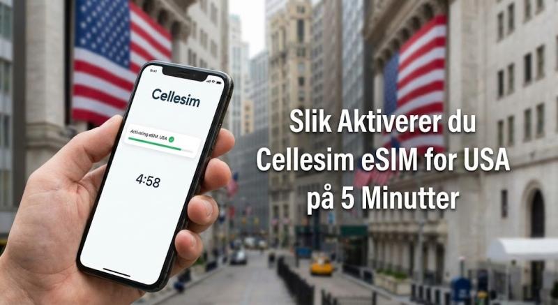 Slik Aktiverer du Cellesim eSIM for USA på 5 Minutter