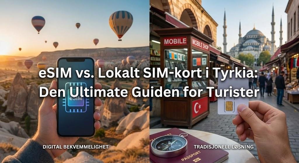 eSIM vs. Lokalt SIM-kort i Tyrkia: Den Ultimate Guiden for Turister