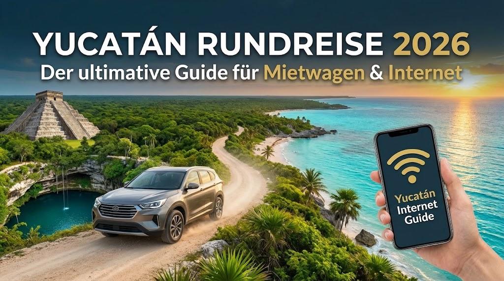 Yucatán Rundreise 2026: Der ultimative Guide für Mietwagen & Internet