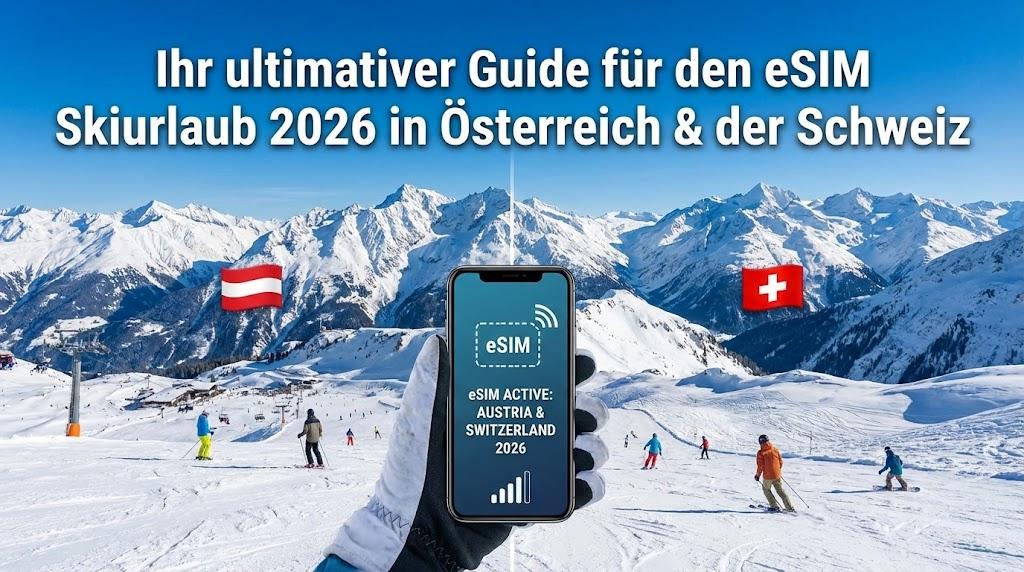 Ihr ultimativer Guide für den eSIM Skiurlaub 2026 in Österreich & der Schweiz
