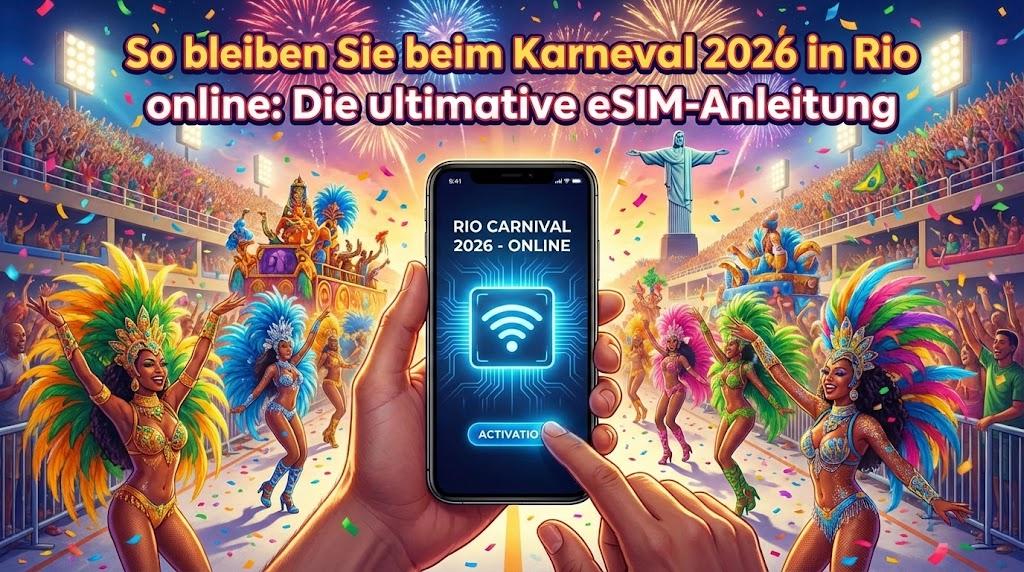 So bleiben Sie beim Karneval 2026 in Rio online: Die ultimative eSIM-Anleitung