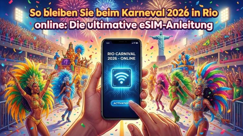 So bleiben Sie beim Karneval 2026 in Rio online: Die ultimative eSIM-Anleitung