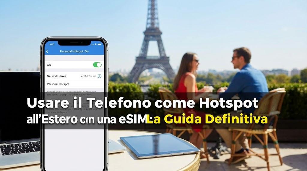 Usare il Telefono come Hotspot all'Estero con una eSIM: La Guida Definitiva
