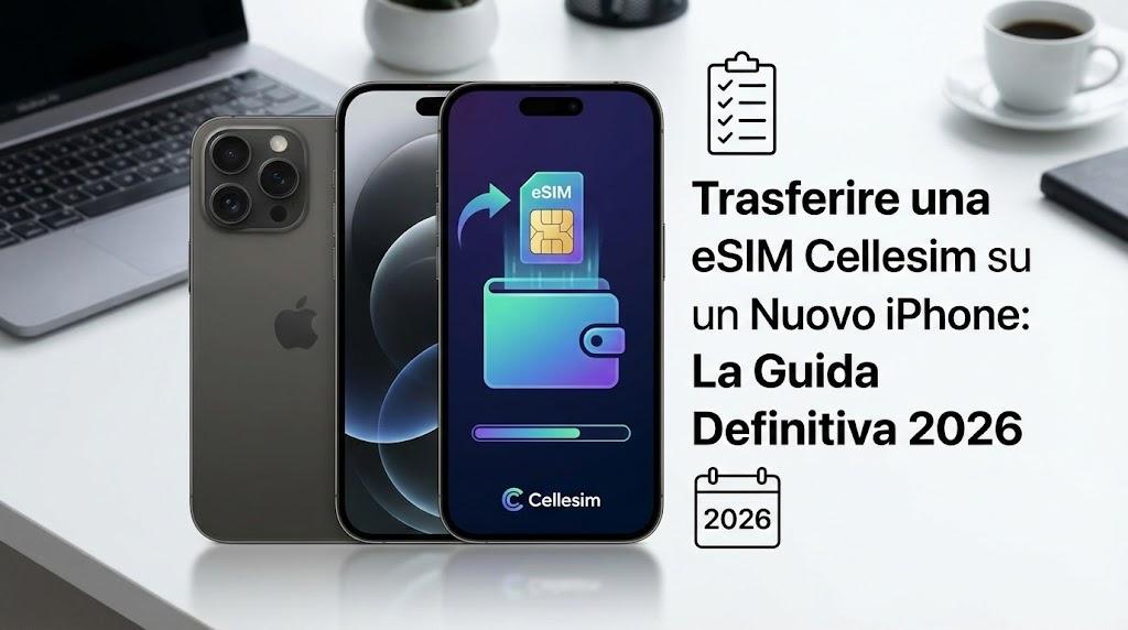 Trasferire una eSIM Cellesim su un Nuovo iPhone: La Guida Definitiva 2026
