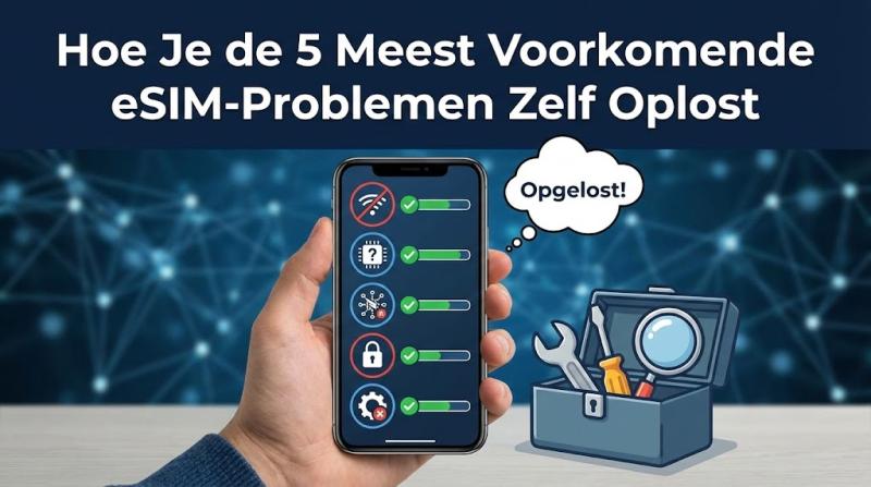 Hoe Je de 5 Meest Voorkomende eSIM-Problemen Zelf Oplost