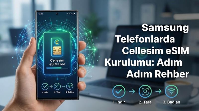 Samsung Telefonlarda Cellesim eSIM Kurulumu: Adım Adım Rehber
