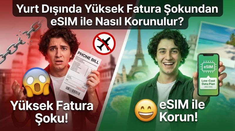 Yurt Dışında Yüksek Fatura Şokundan eSIM ile Nasıl Korunulur?