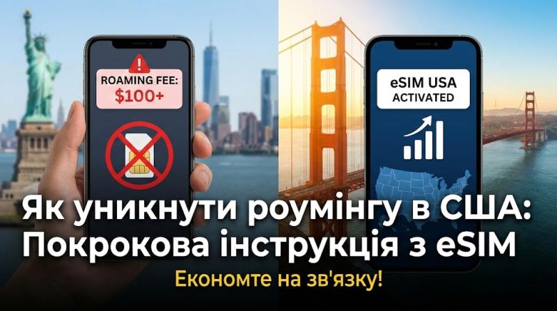 Як уникнути роумінгу в США: Покрокова інструкція з eSIM