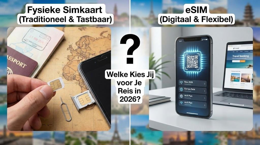 Fysieke Simkaart vs. eSIM: Welke Kies Jij voor Je Reis in 2026?