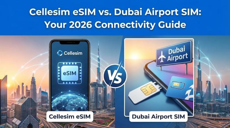 Cellesim eSIM vs. Dubai Airport SIM: Your 2026 Connectivity Guide