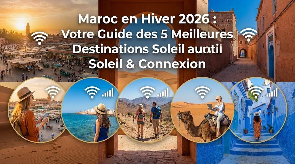 Maroc en Hiver 2026 : Votre Guide des 5 Meilleures Destinations Soleil & Connexion