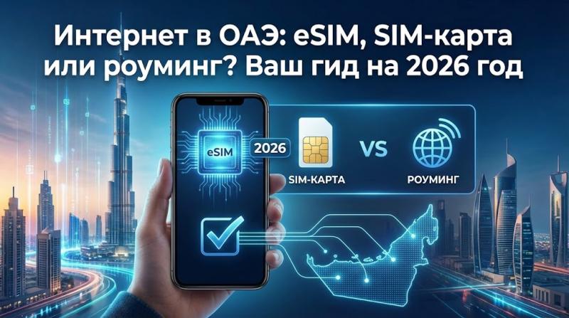 Интернет в ОАЭ: eSIM, SIM-карта или роуминг? Ваш гид на 2026 год