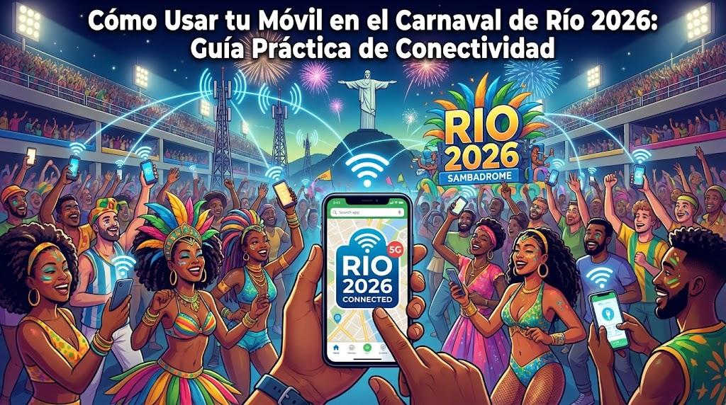 Cómo Usar tu Móvil en el Carnaval de Río 2026: Guía Práctica de Conectividad