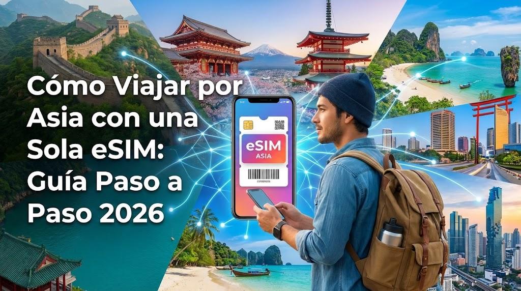 Cómo Viajar por Asia con una Sola eSIM: Guía Paso a Paso 2026