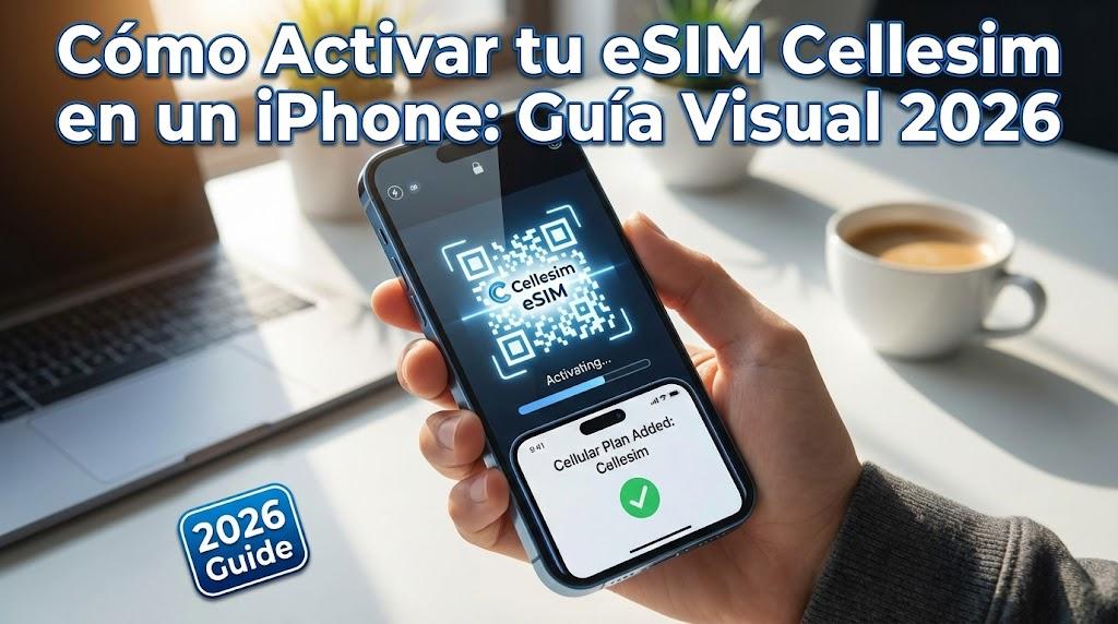 Cómo Activar tu eSIM Cellesim en un iPhone: Guía Visual 2026