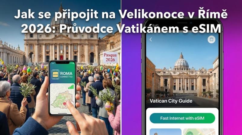 Jak se připojit na Velikonoce v Římě 2026: Průvodce Vatikánem s eSIM