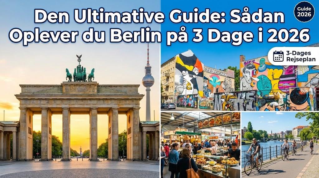 Den Ultimative Guide: Sådan Oplever du Berlin på 3 Dage i 2026