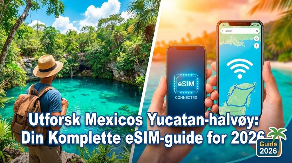 Utforsk Mexicos Yucatan-halvøy: Din Komplette eSIM-guide for 2026