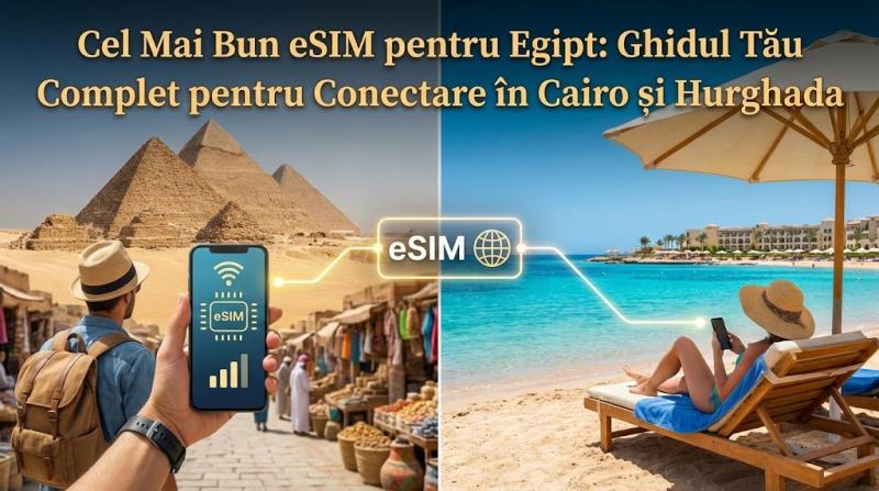 Cel Mai Bun eSIM pentru Egipt: Ghidul Tău Complet pentru Conectare în Cairo și Hurghada