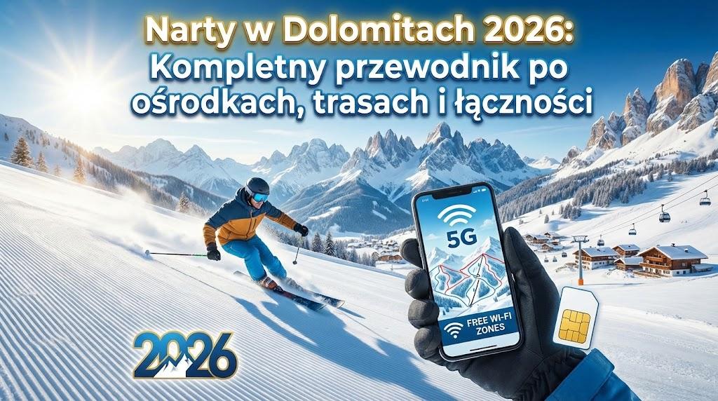 Narty w Dolomitach 2026: Kompletny przewodnik po ośrodkach, trasach i łączności