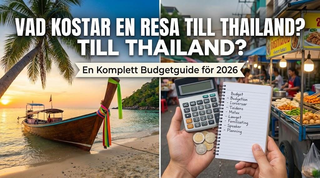 Vad Kostar en Resa till Thailand? En Komplett Budgetguide för 2026
