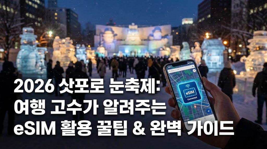 2026 삿포로 눈축제: 여행 고수가 알려주는 eSIM 활용 꿀팁 & 완벽 가이드