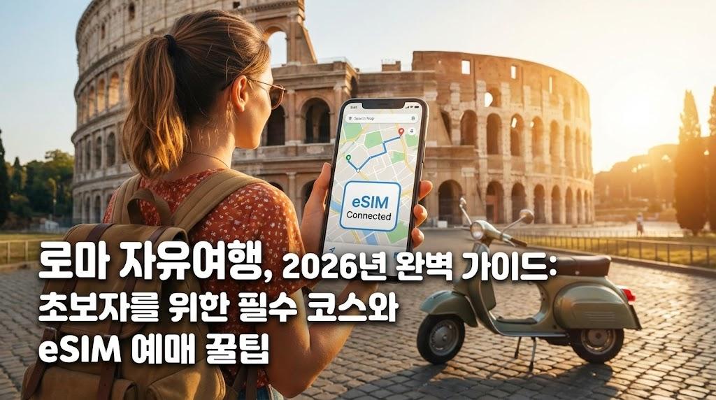 로마 자유여행, 2026년 완벽 가이드: 초보자를 위한 필수 코스와 eSIM 예매 꿀팁