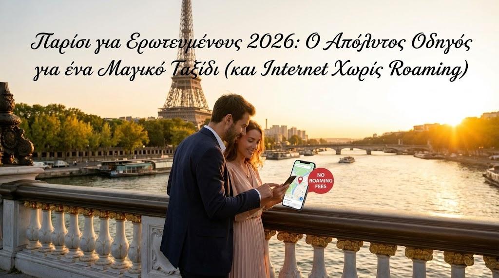 Παρίσι για Ερωτευμένους 2026: Ο Απόλυτος Οδηγός για ένα Μαγικό Ταξίδι (και Internet Χωρίς Roaming)