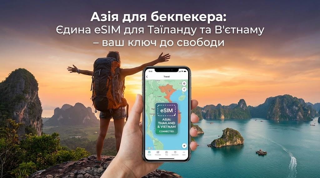 Азія для бекпекера: Єдина eSIM для Таїланду та В'єтнаму – ваш ключ до свободи