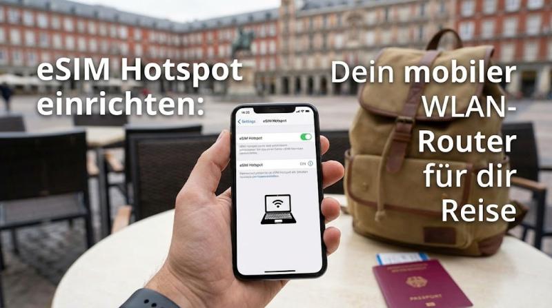 eSIM Hotspot einrichten: Dein mobiler WLAN-Router für die Reise
