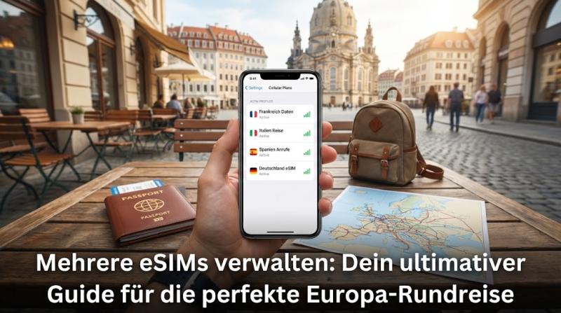 Mehrere eSIMs verwalten: Dein ultimativer Guide für die perfekte Europa-Rundreise
