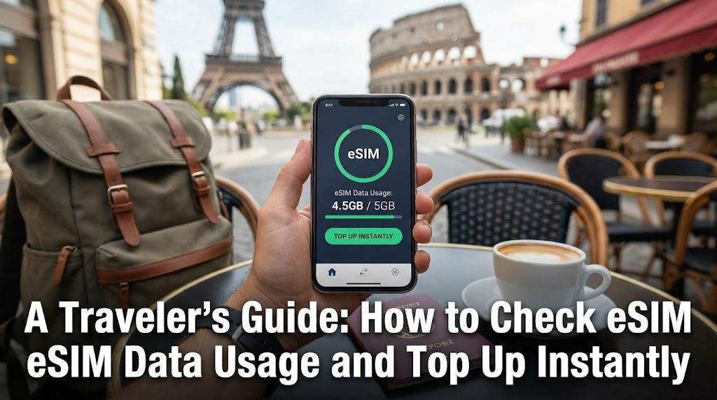 A Traveler's Guide: How to Check eSIM Data Usage and Top Up Instantly
