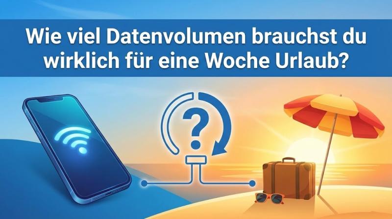 Wie viel Datenvolumen brauchst du wirklich für eine Woche Urlaub?
