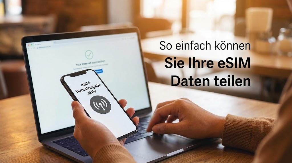 So einfach können Sie Ihre eSIM Daten mit dem Laptop teilen (Tethering Guide)