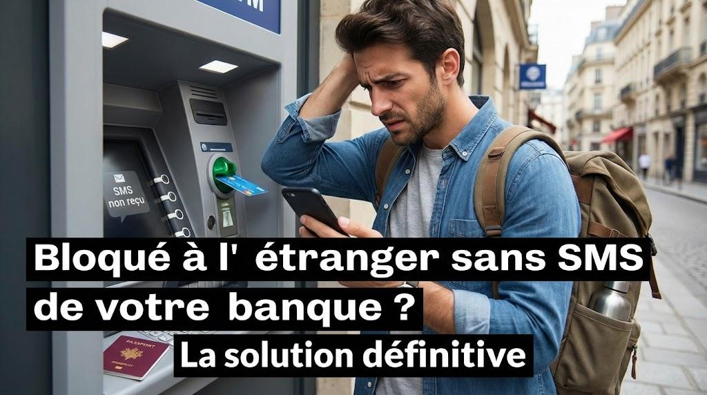 Bloqué à l'étranger sans SMS de votre banque ? La solution définitive