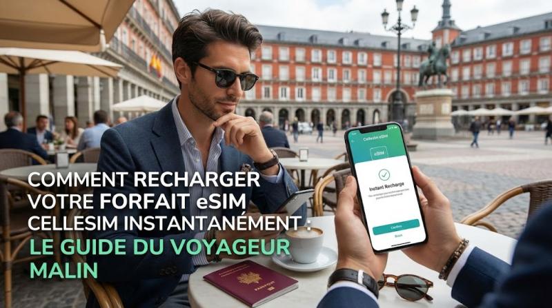 Comment Recharger Votre Forfait eSIM Cellesim Instantanément : Le Guide du Voyageur Malin
