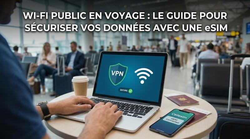 Wi-Fi Public en Voyage : Le Guide pour Sécuriser Vos Données avec une eSIM
