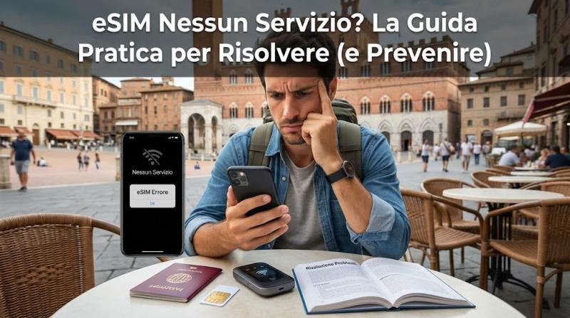 eSIM Nessun Servizio? La Guida Pratica per Risolvere (e Prevenire)