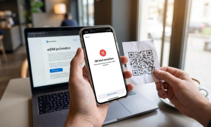QR kód pro eSIM selhal? Kompletní průvodce pro ruční instalaci