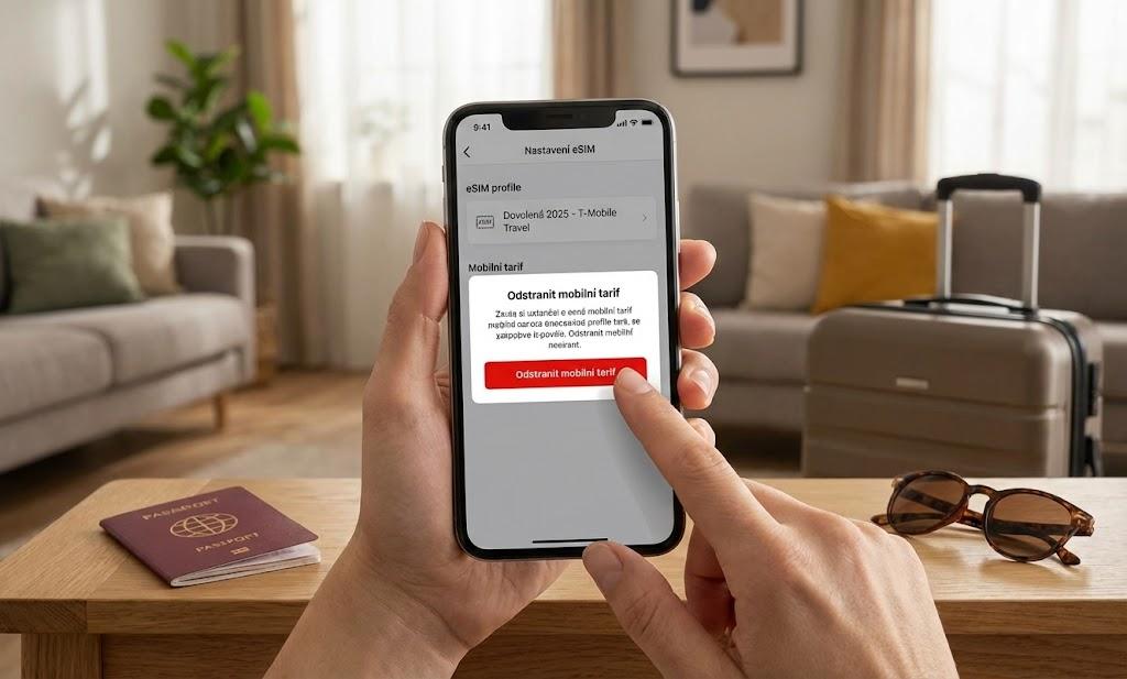 Dovolená skončila? Jak bezpečně odstranit starou eSIM a uklidit si v telefonu