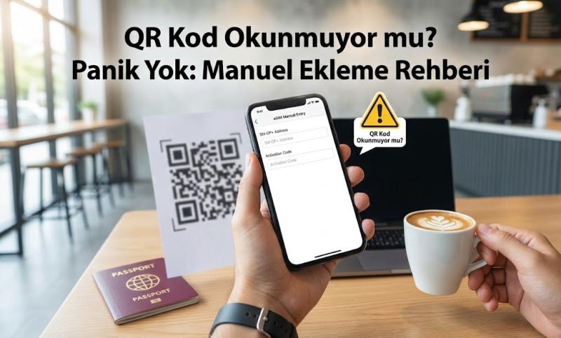 QR Kod Okunmuyor mu? Panik Yok: Kapsamlı eSIM Manuel Ekleme Rehberi