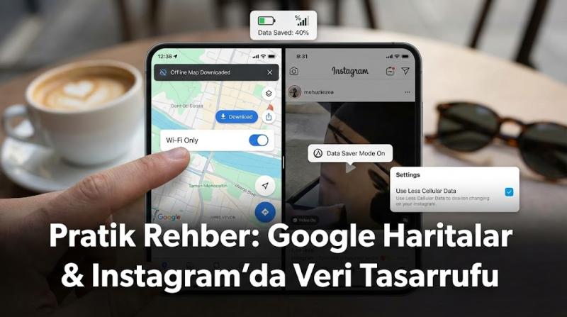 Google Haritalar ve Instagram'da İnternet Paketinden Tasarruf İçin Pratik Rehber