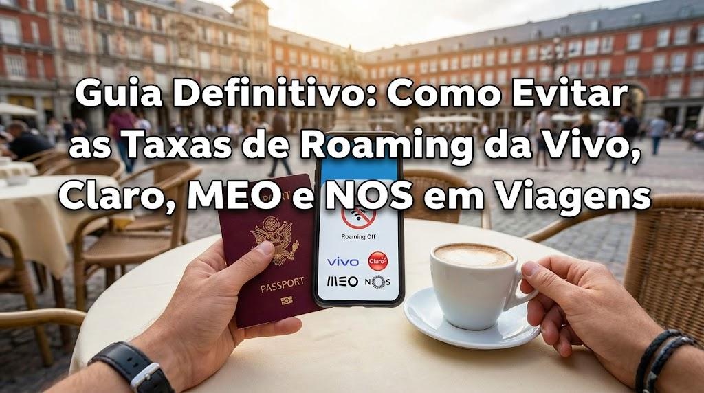 Guia Definitivo: Como Evitar as Taxas de Roaming da Vivo, Claro, MEO e NOS em Viagens