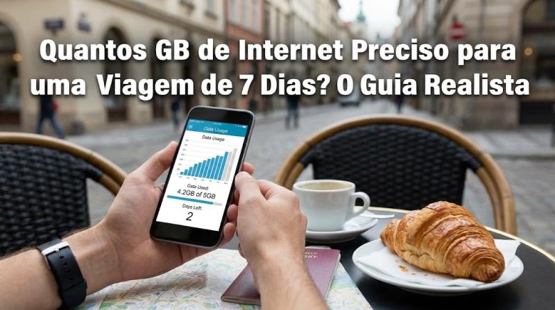 Quantos GB de Internet Preciso para uma Viagem de 7 Dias? O Guia Realista