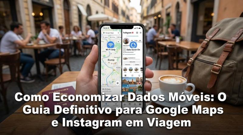 Como Economizar Dados Móveis: O Guia Definitivo para Google Maps e Instagram em Viagem