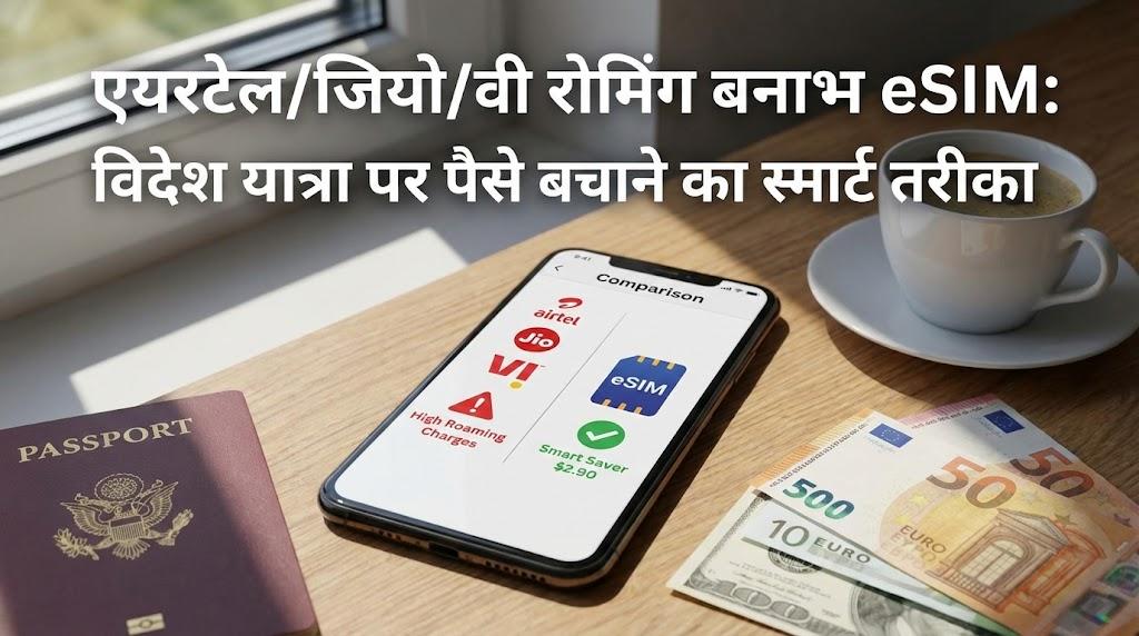एयरटेल/जियो/वी रोमिंग बनाम eSIM: विदेश यात्रा पर पैसे बचाने का स्मार्ट तरीका