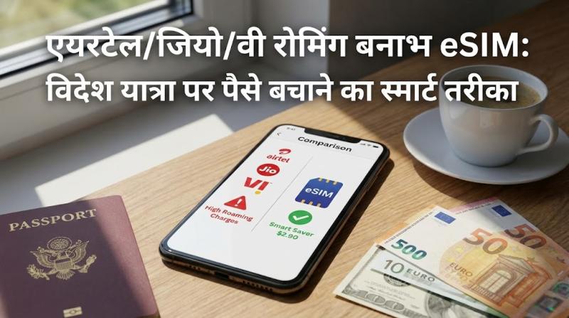 एयरटेल/जियो/वी रोमिंग बनाम eSIM: विदेश यात्रा पर पैसे बचाने का स्मार्ट तरीका